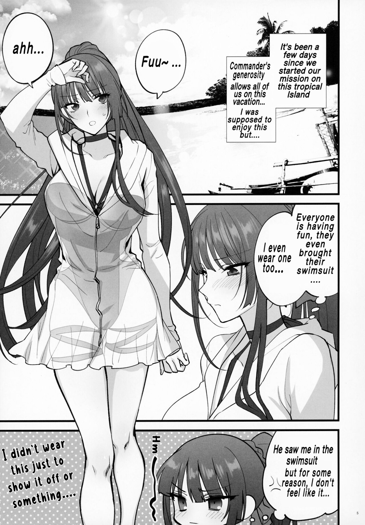 Hentai Manga Comic-I Just Came To Show You My Swimsuit!!-Read-4